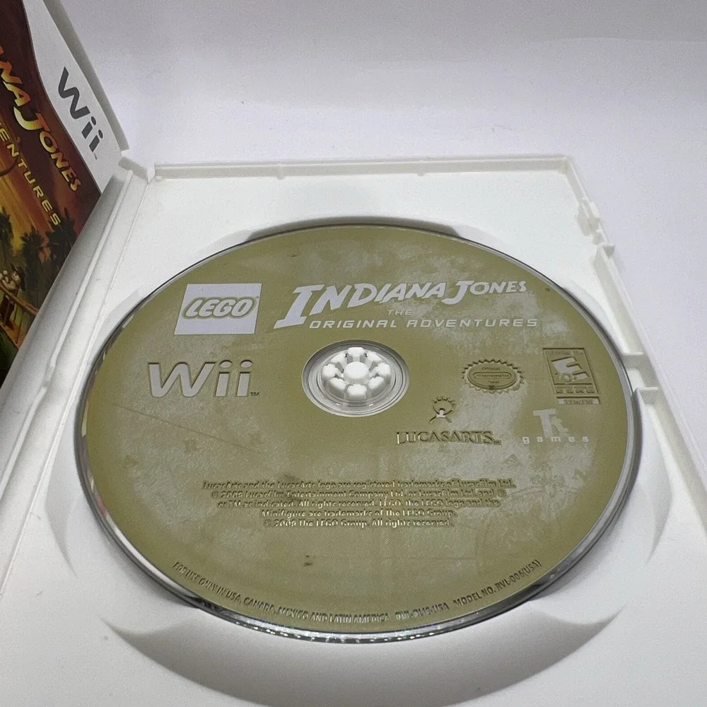 LEGO Indiana Jones: The Original Adventures (Nintendo Wii Game) With Manual CIB